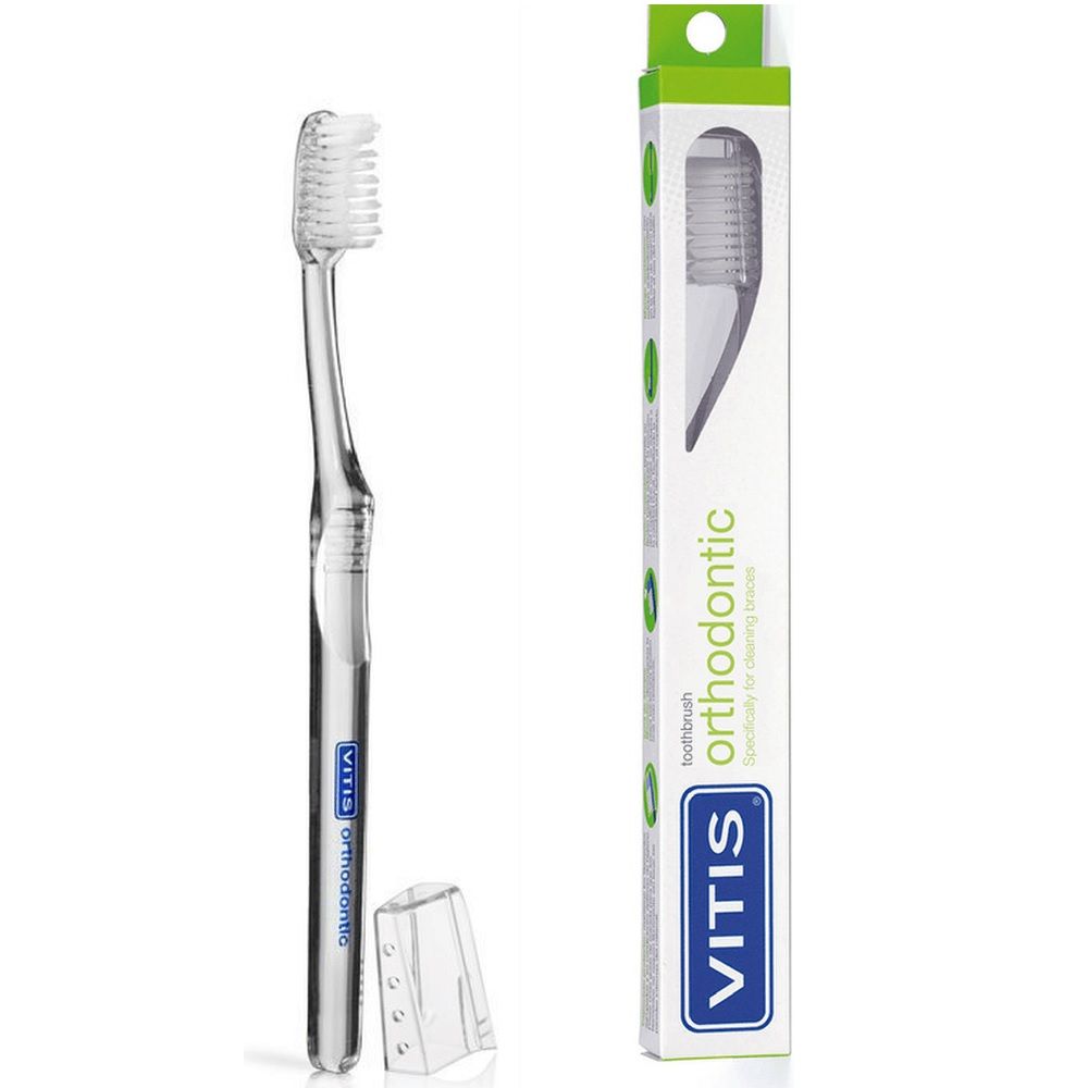 Vitis Orthodontic Toothbrush, Assorted Color