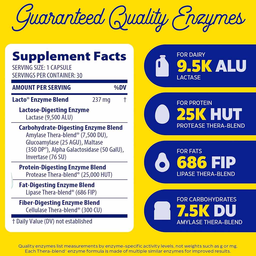 Enzymedica Lacto Capsules 30's