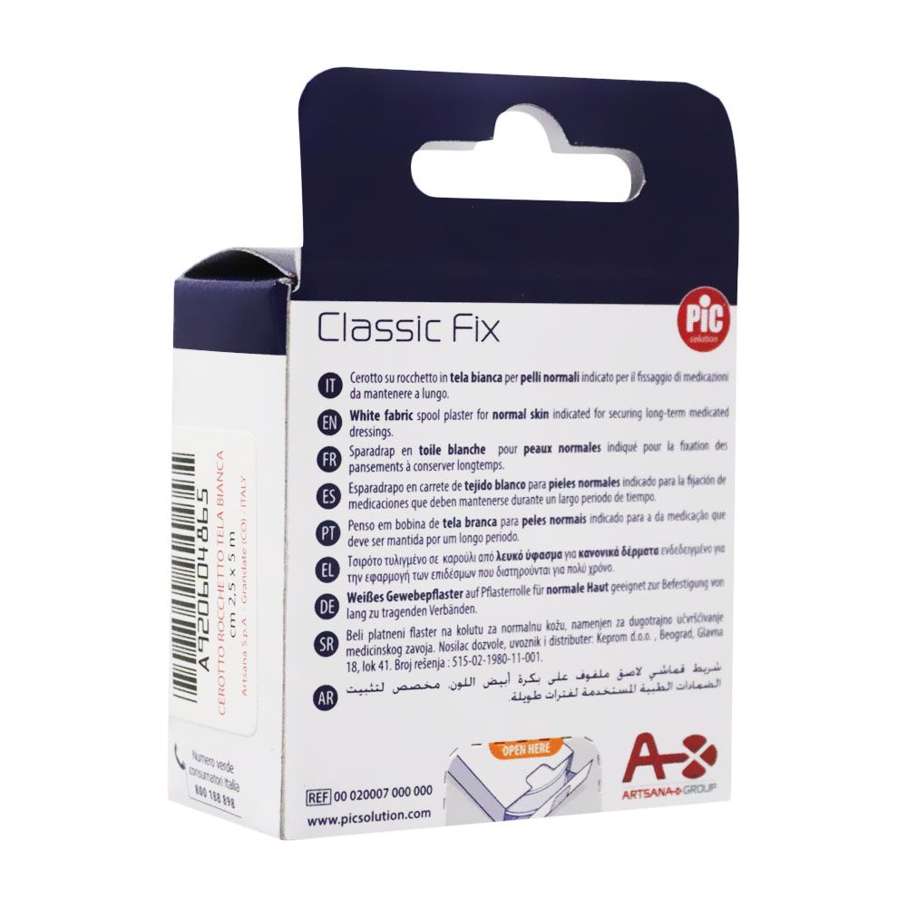 Pic Classic Fix Fabric Spool Plaster 2.5 cm x 5 m