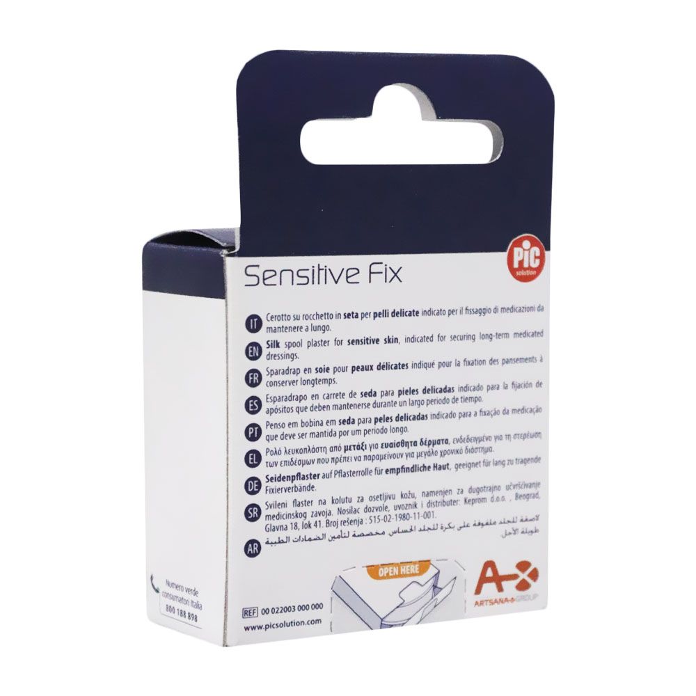 Pic Sensitive Fix Silk Spool Plaster 1.25 cm x 5 m
