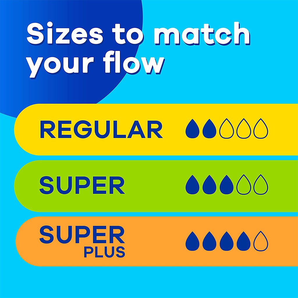 Tampax Super Plus Tampons With Applicator, Pack of 12's