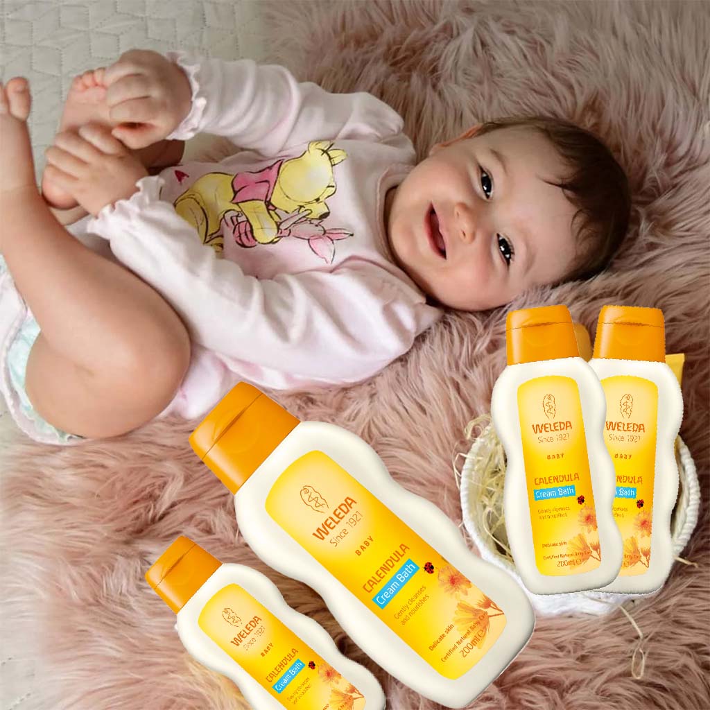 Weleda Baby Comforting Cream Bath With Calendula Extracts For Delicate Baby Skin 200ml