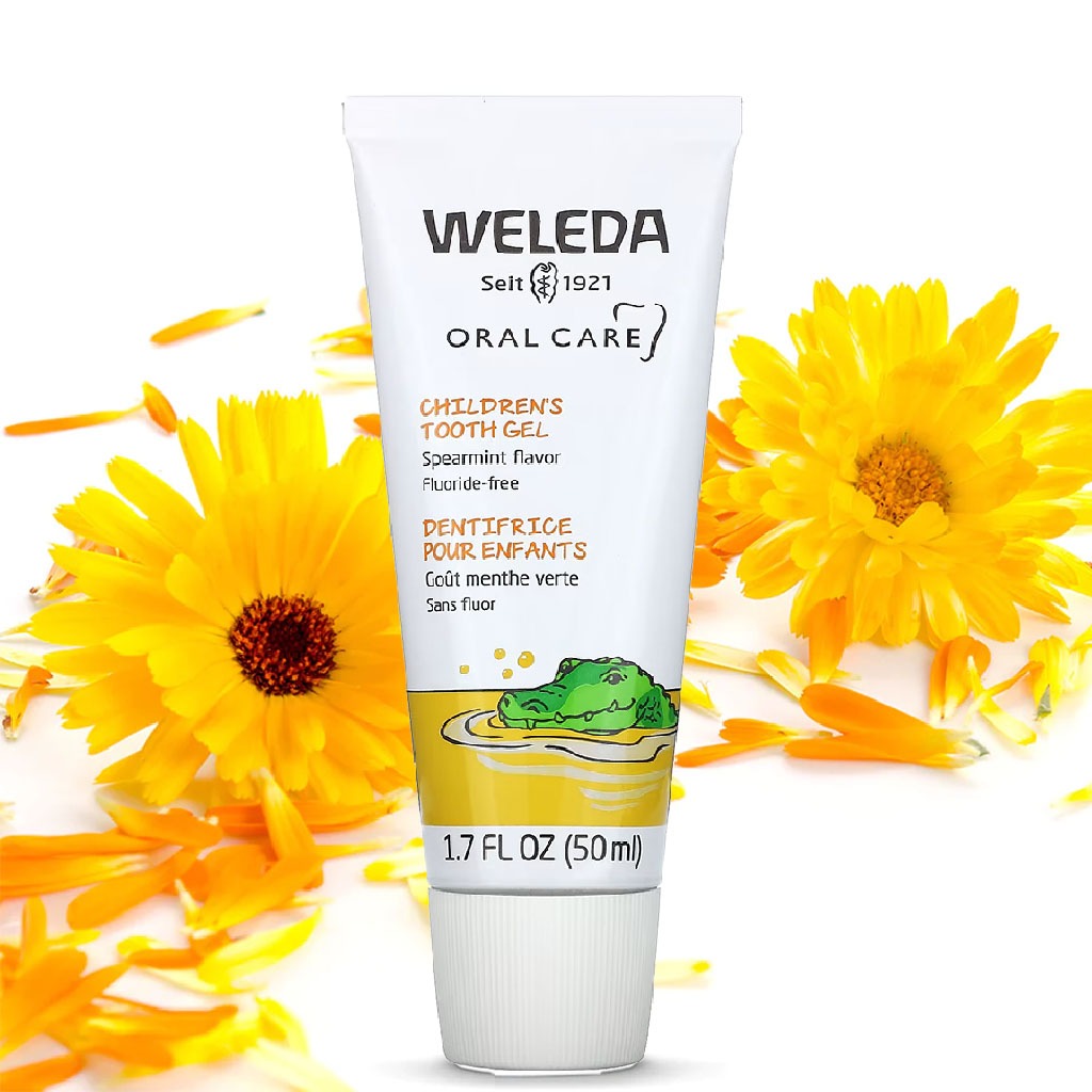 Weleda Oral Care Fluoride-Free Children's Tooth Gel, Spearmint Flavor 50ml