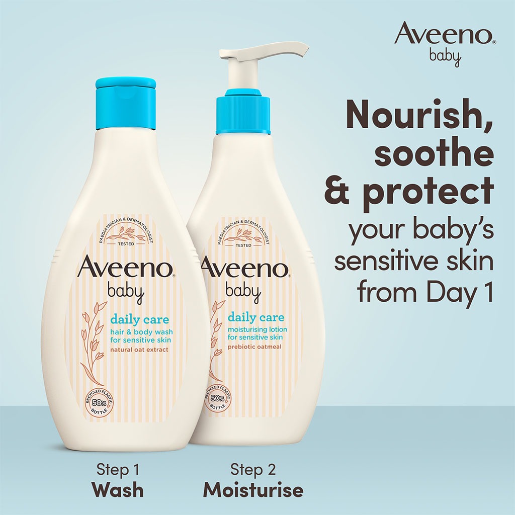 Aveeno Baby Daily Care Hair And Body Wash For Sensitive Skin 250ml