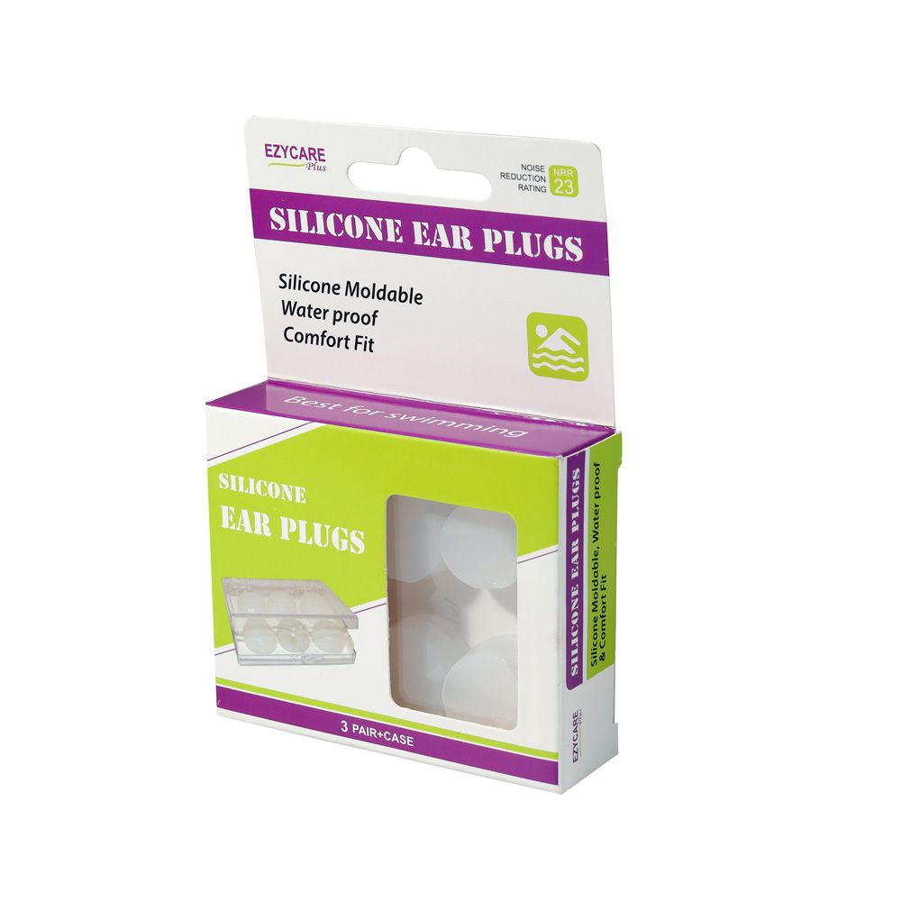 Ezycare Plus Silicone Ear Plugs 3 Pairs 10103
