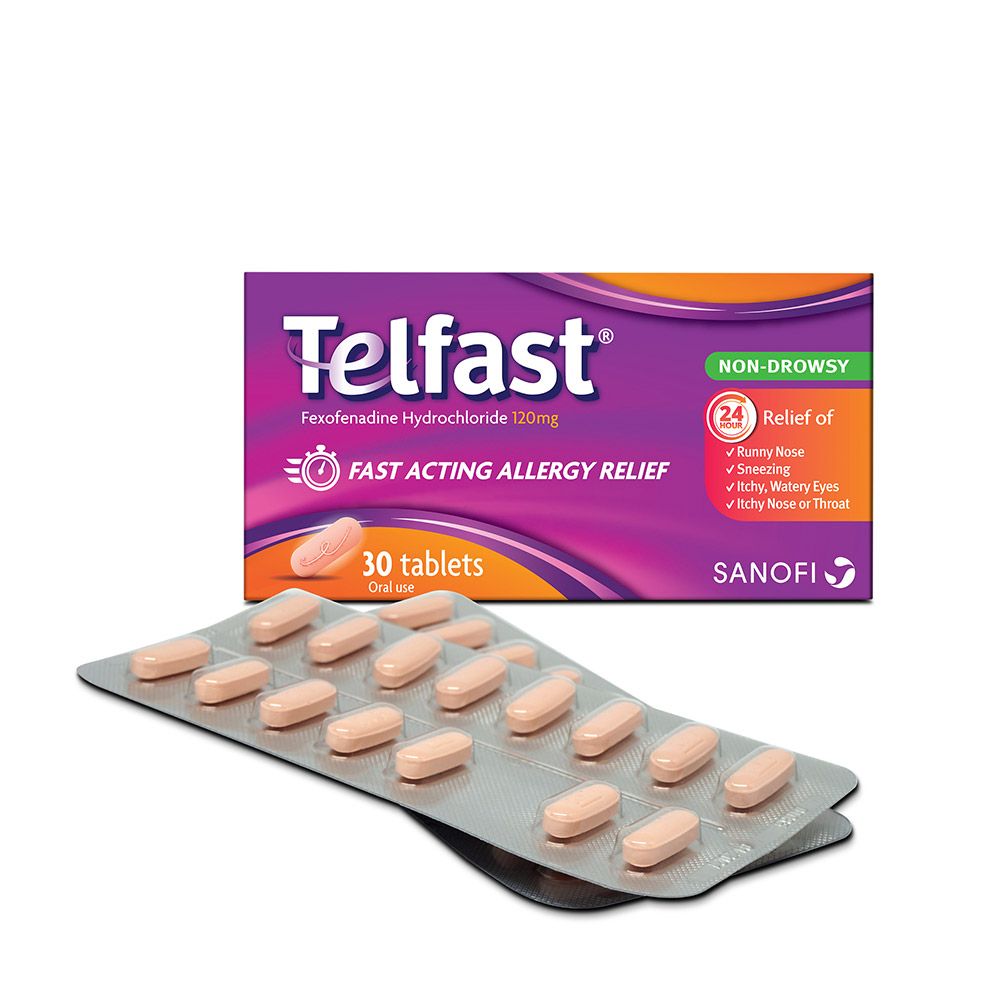 Telfast 120 mg Tablets 30's