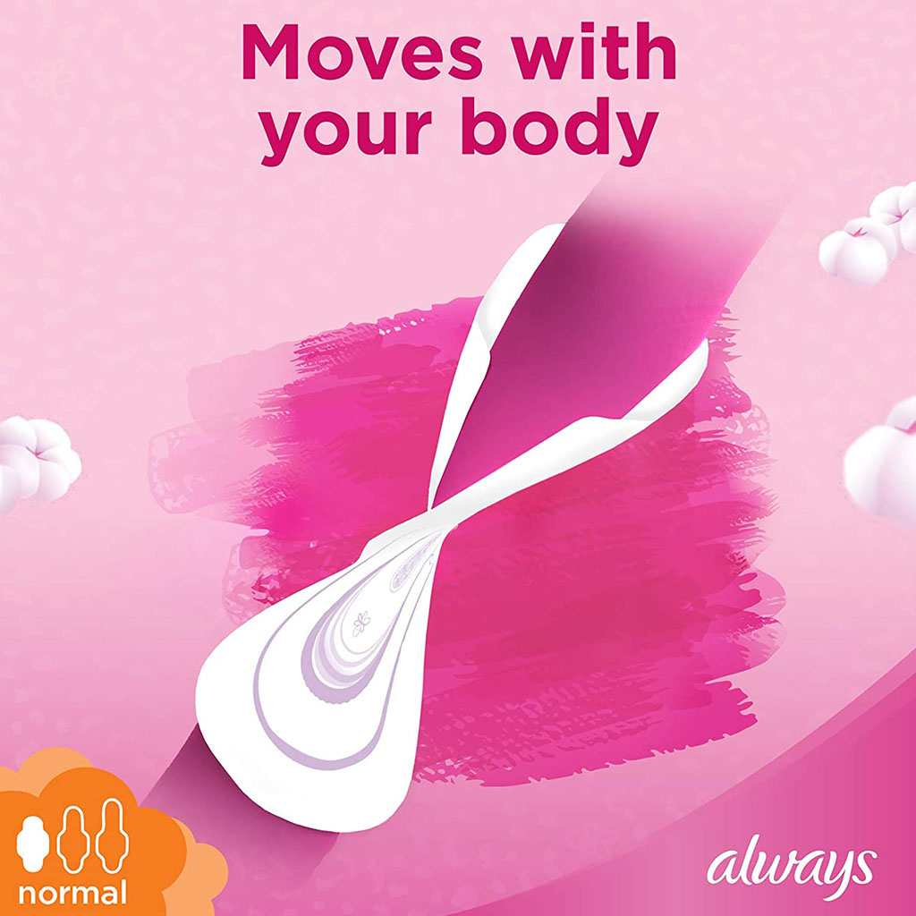Always Cotton Soft Ultra Thin Normal Sanitary Pads With Wings, Pack of 20's