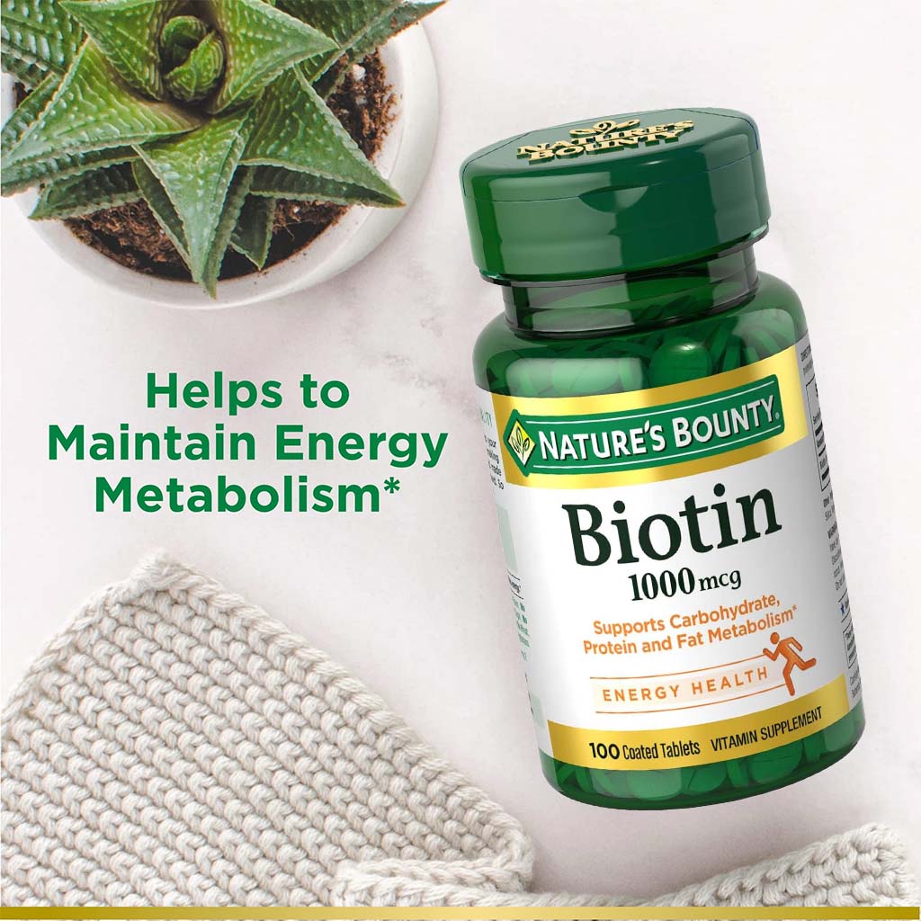 Nature's Bounty Biotin 1000 mcg Capsules 100's