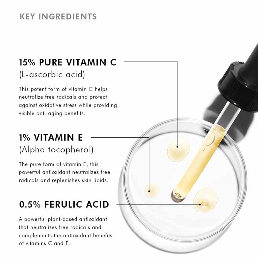Skinceuticals CE Ferulic Triple Antioxidant 15% Vitamin C, E & Ferulic Acid Face Serum 30ml