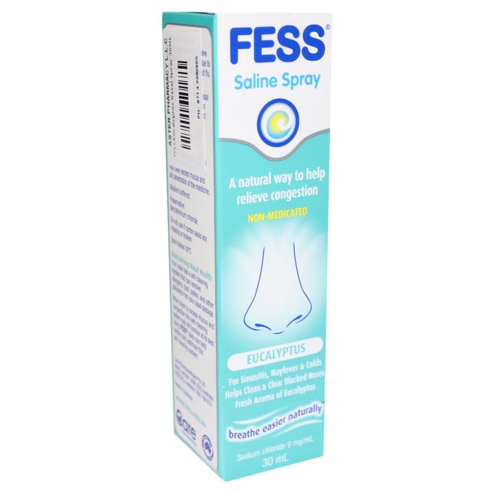 Fess Eucalyptus Nasal Saline Spray 30 mL