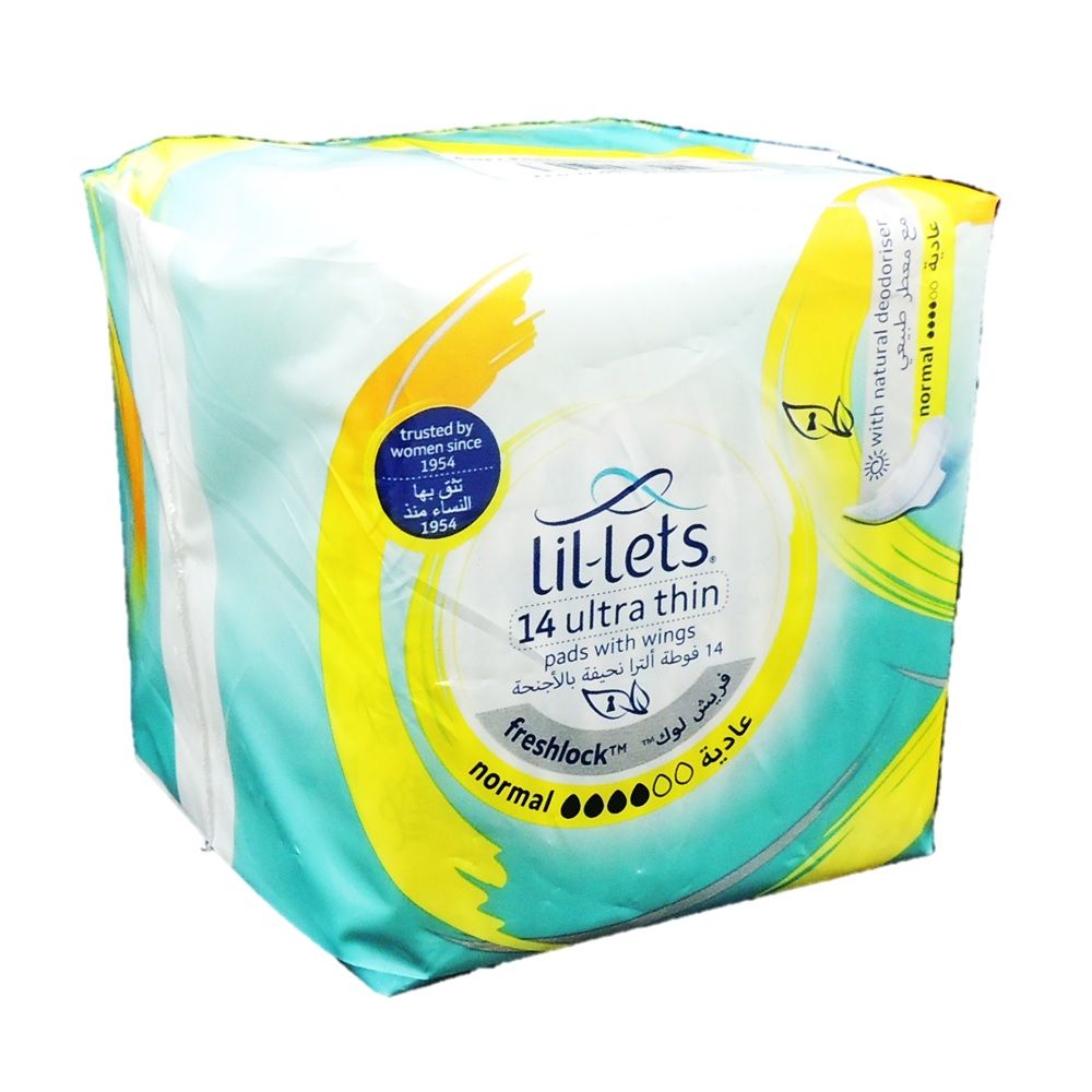 Lil-Lets Freshlock Ultra Thin Pads with Wings Normal 14's