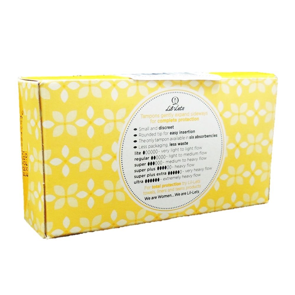 Lil-Lets Non Applicator Tampons Regular 16's