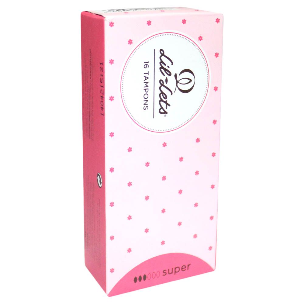Lil-Lets Non Applicator Super Tampons 16's
