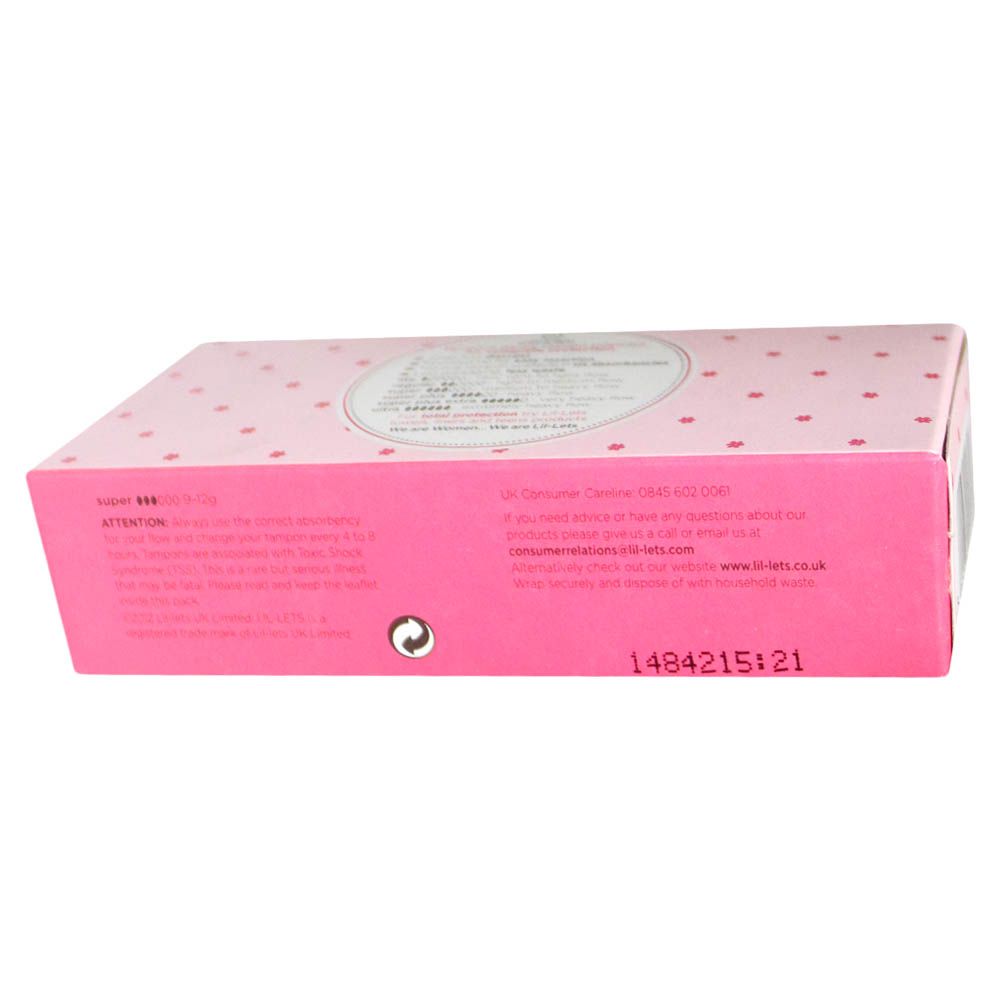 Lil-Lets Non Applicator Super Tampons 16's