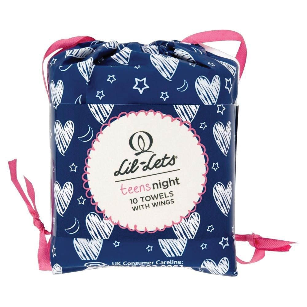 Lil-Lets Teens Night Towels with Wings 10's