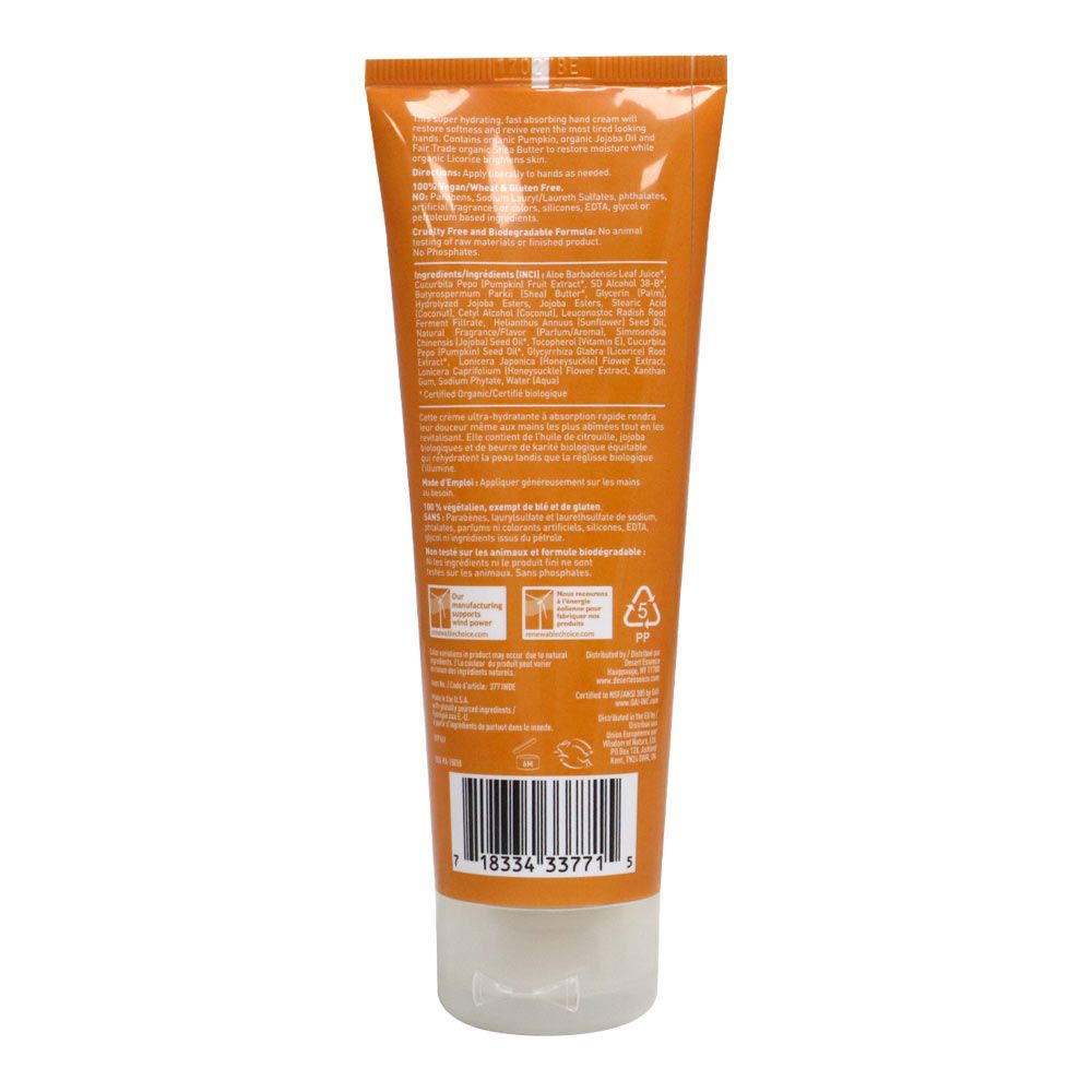 Desert Essence Pumpkin Spice Hand Repair Cream 118 mL