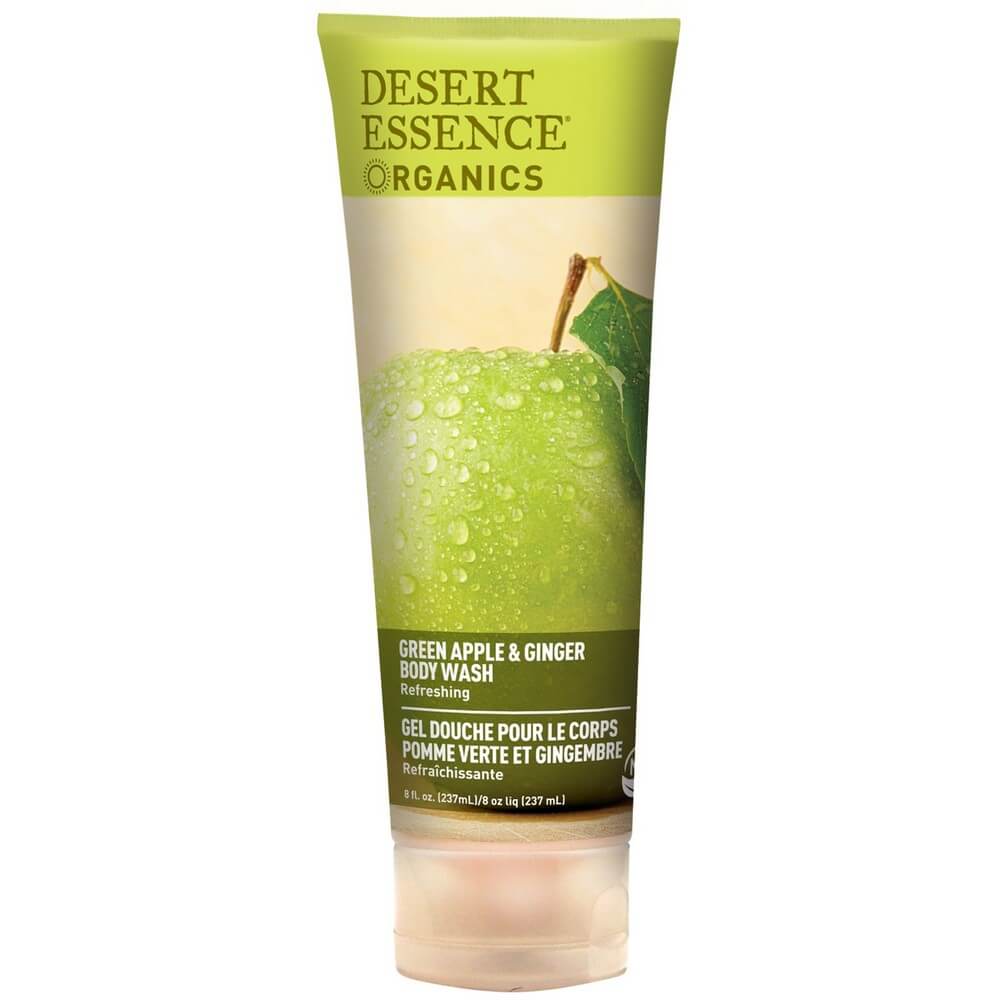 Desert Essence Organic Green Apple & Ginger Body Wash 237 mL