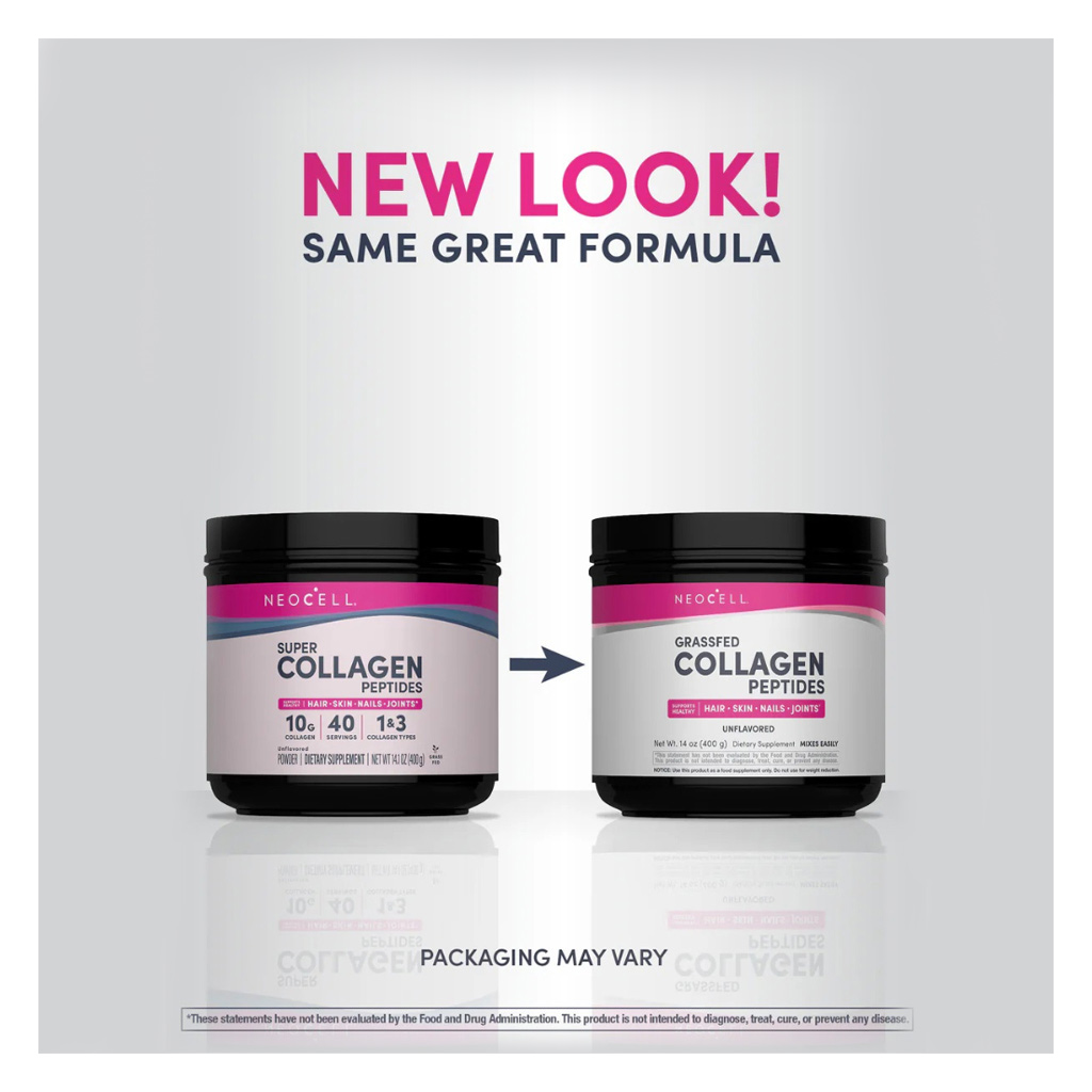 NeoCell Super Collagen Powder For Healthy Skin, Hair, Nails & Joint Support, Unflavoured 200 g