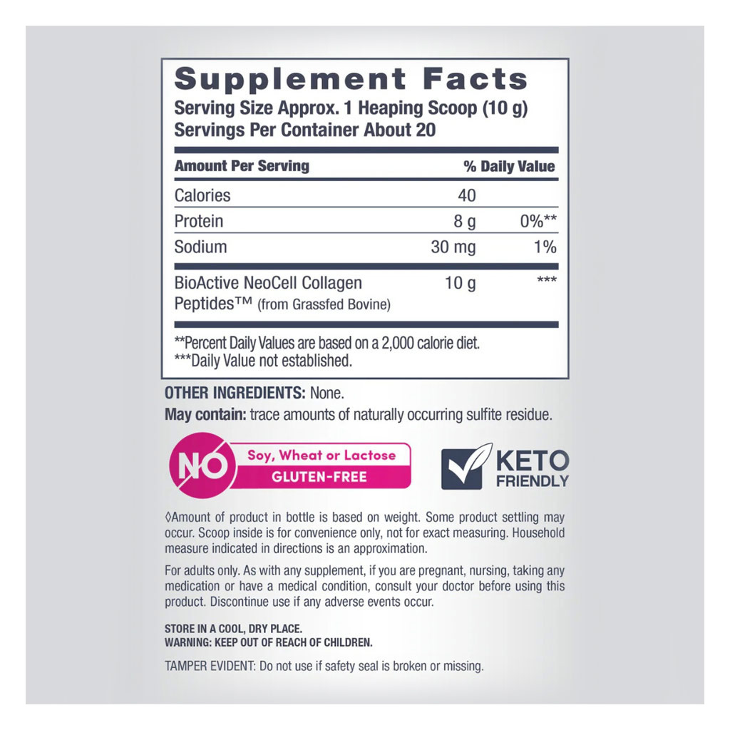 NeoCell Super Collagen Powder For Healthy Skin, Hair, Nails & Joint Support, Unflavoured 200 g