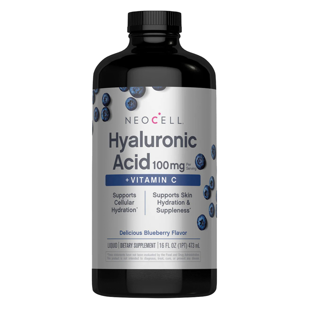 NeoCell Hyaluronic Acid Blueberry Liquid With Vitamin C For Skin & Joints 473ml