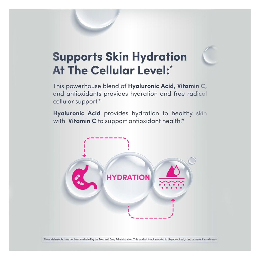 NeoCell Hyaluronic Acid Blueberry Liquid With Vitamin C For Skin & Joints 473ml