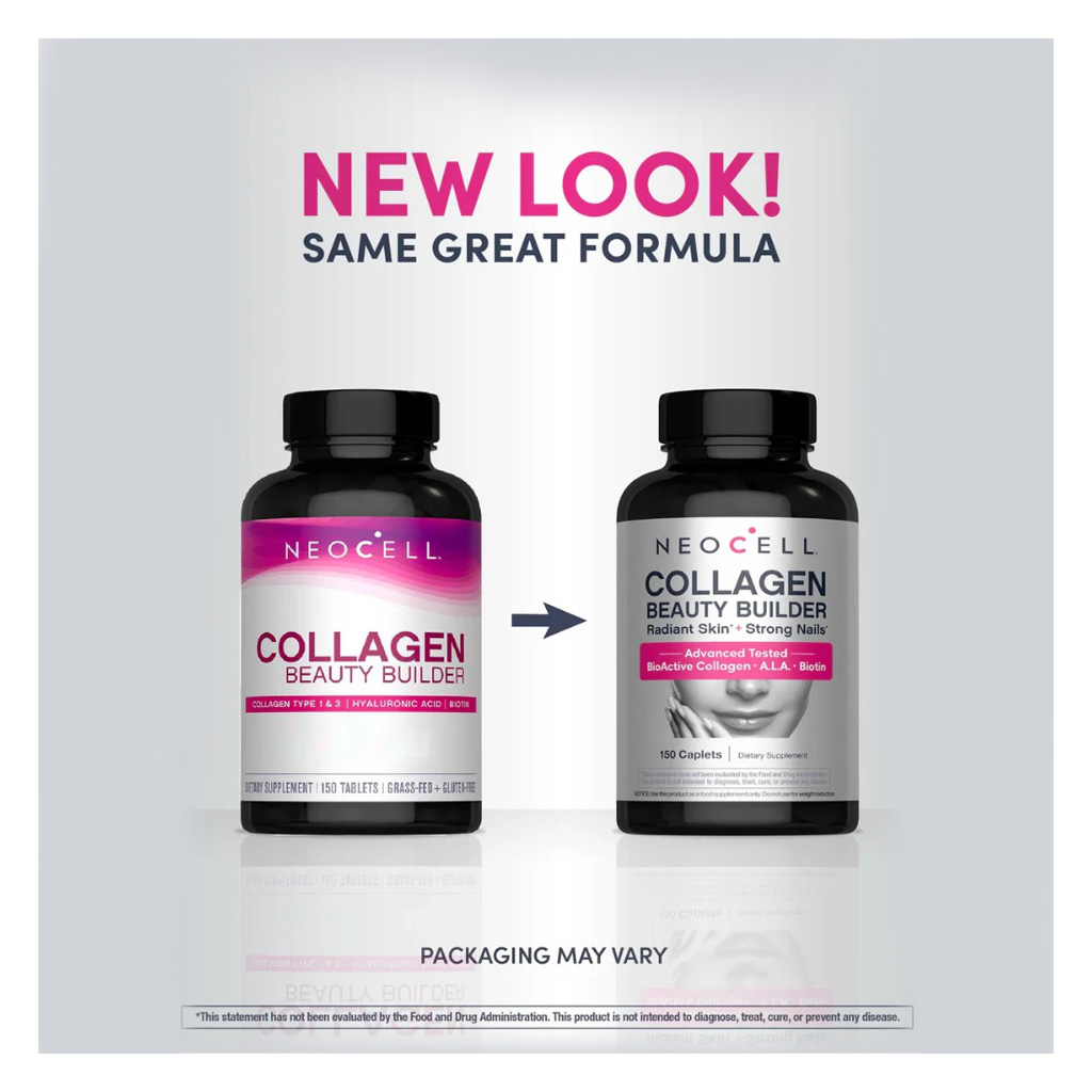 NeoCell Collagen Beauty Builder Tablets With Hyaluronic Acid And Biotin For Radiant Skin, Pack of 150's