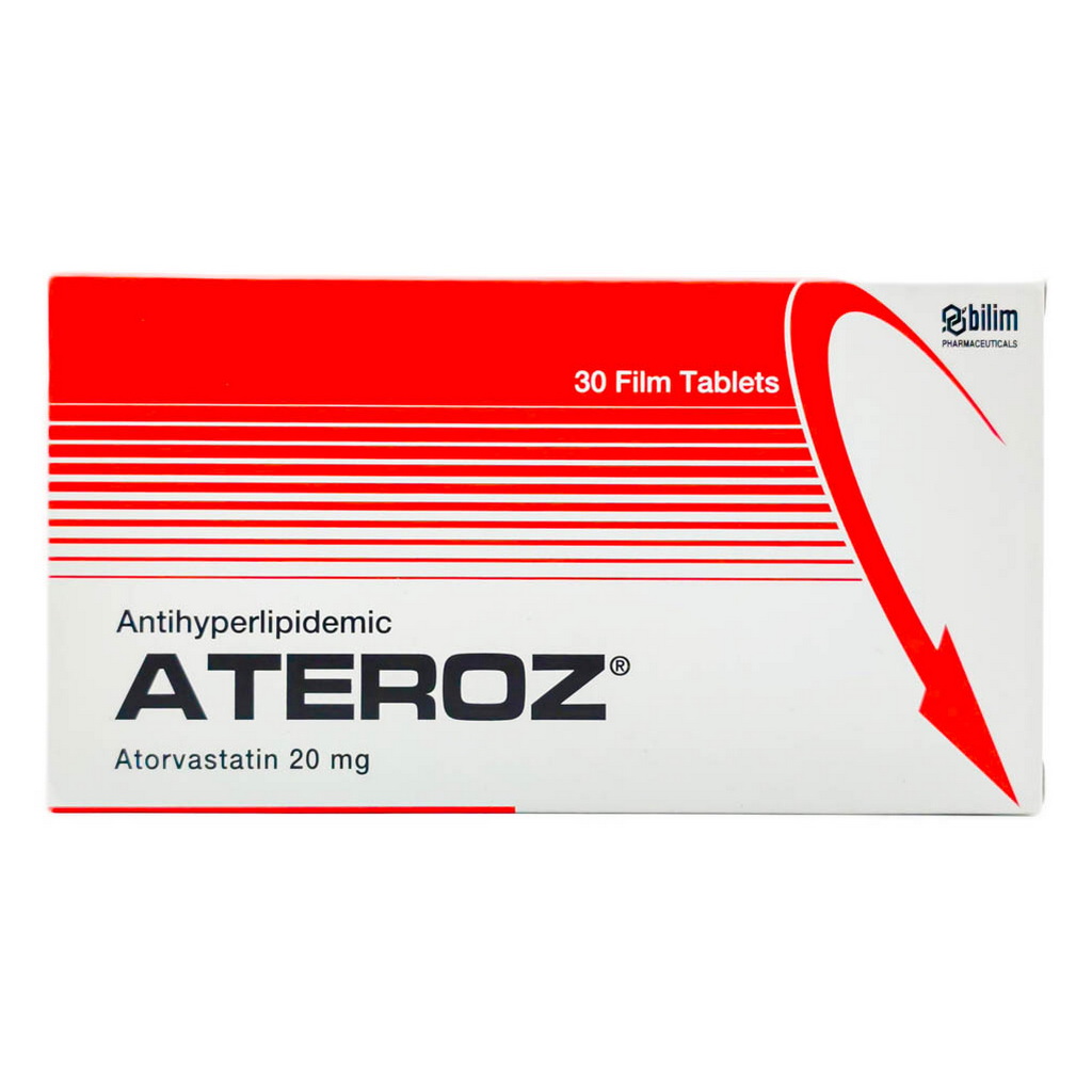 Ateroz 20mg Tablets, Pack of 30's