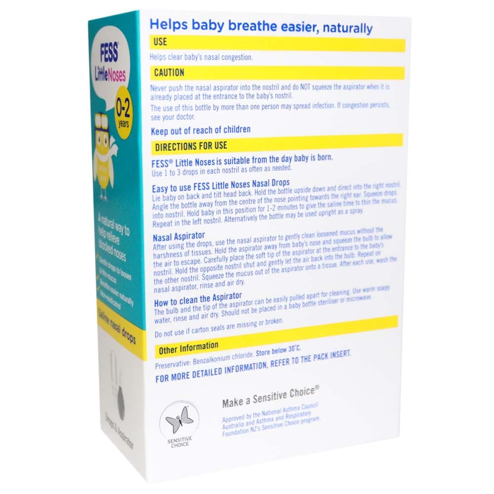 Fess Little Noses Saline Nasal Drops 25 mL