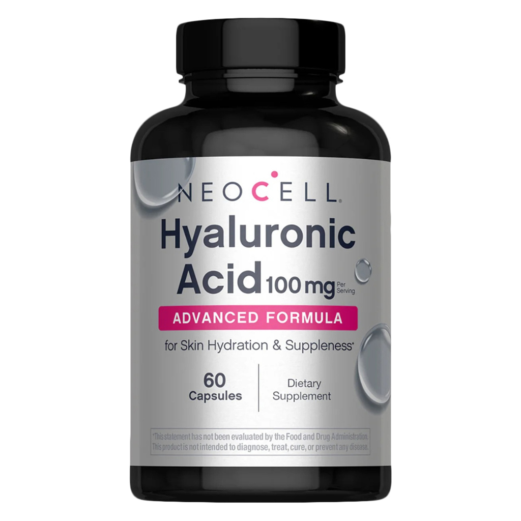 NeoCell Hyaluronic Acid Natural Moisturizer Capsules For Skin Hydration, Pack of 60's