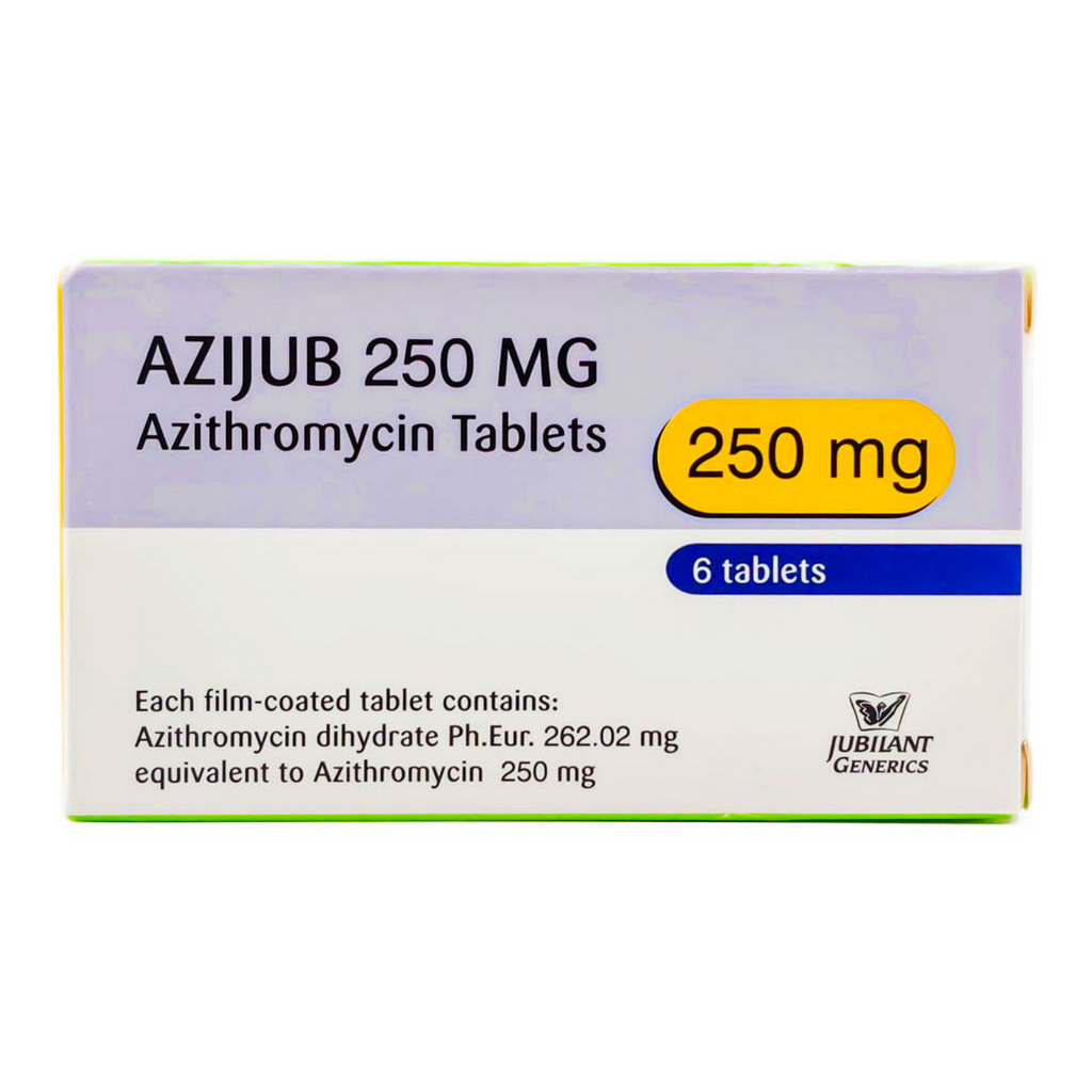Azijub 250mg Film Coated Tablets, Pack of 6’s