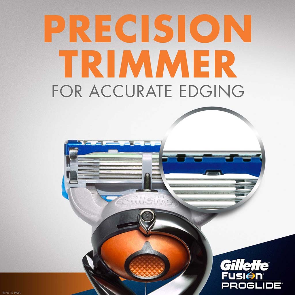 Gillette Fusion 5 ProGlide Men's Razor With Flex Ball Technology, Pack of 1 Handle + 2 Blades