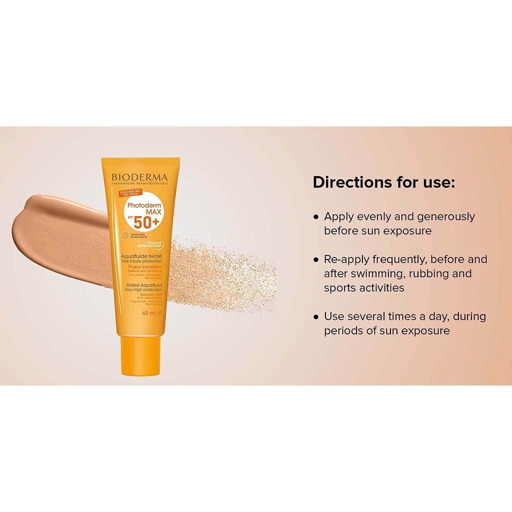 Bioderma Photoderm Max SPF50+ Golden Tinted Aquafluid 40 mL