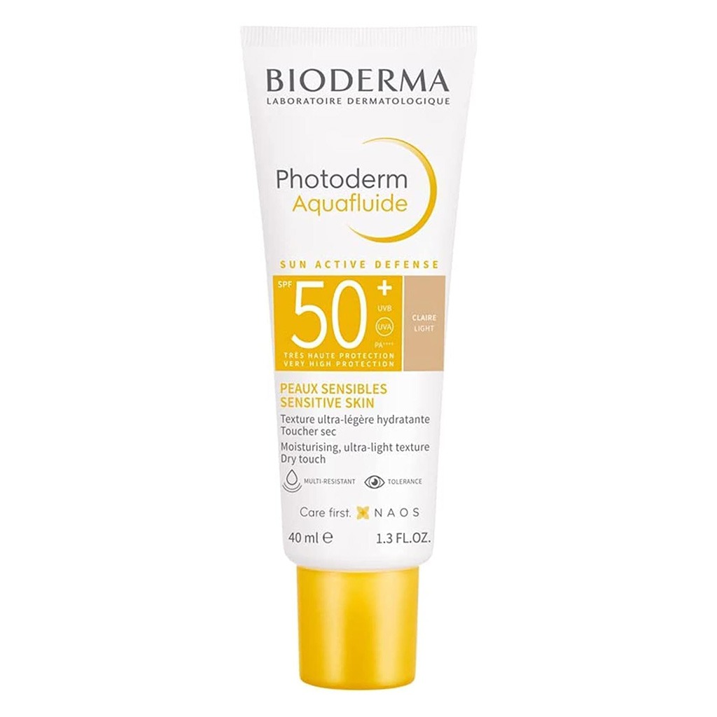Bioderma Photoderm Aquafluide Very High Protection Sunscreen With SPF50+ & PA++++ - Light Tinted 40ml