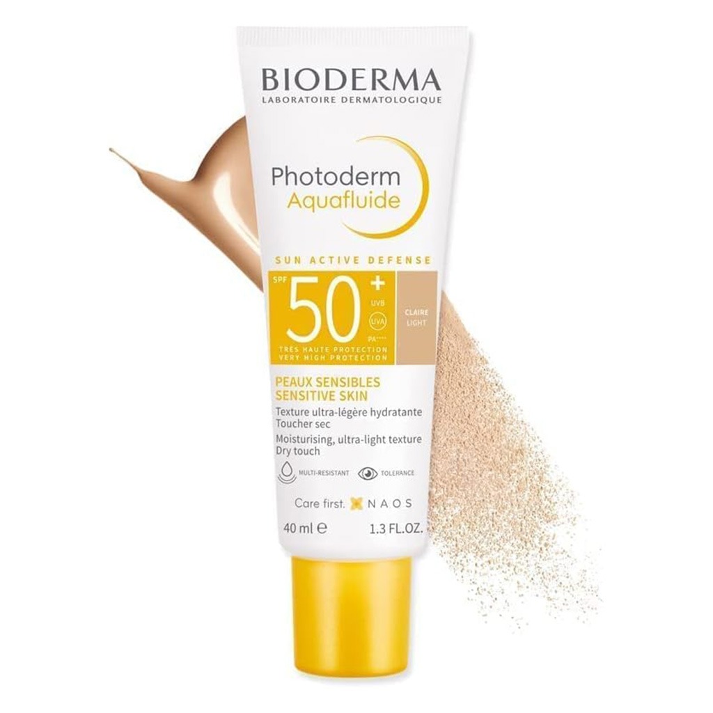 Bioderma Photoderm Aquafluide Very High Protection Sunscreen With SPF50+ & PA++++ - Light Tinted 40ml