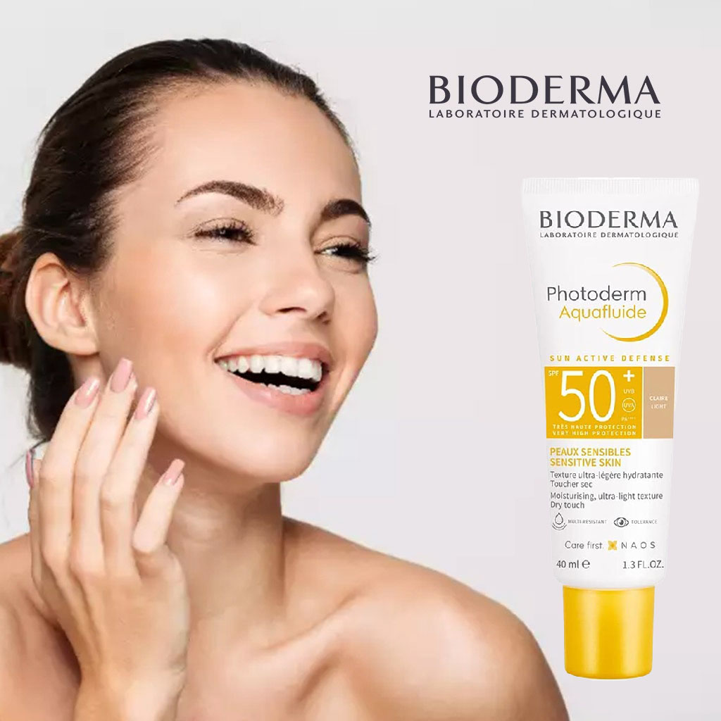 Bioderma Photoderm Aquafluide Very High Protection Sunscreen With SPF50+ & PA++++ - Light Tinted 40ml