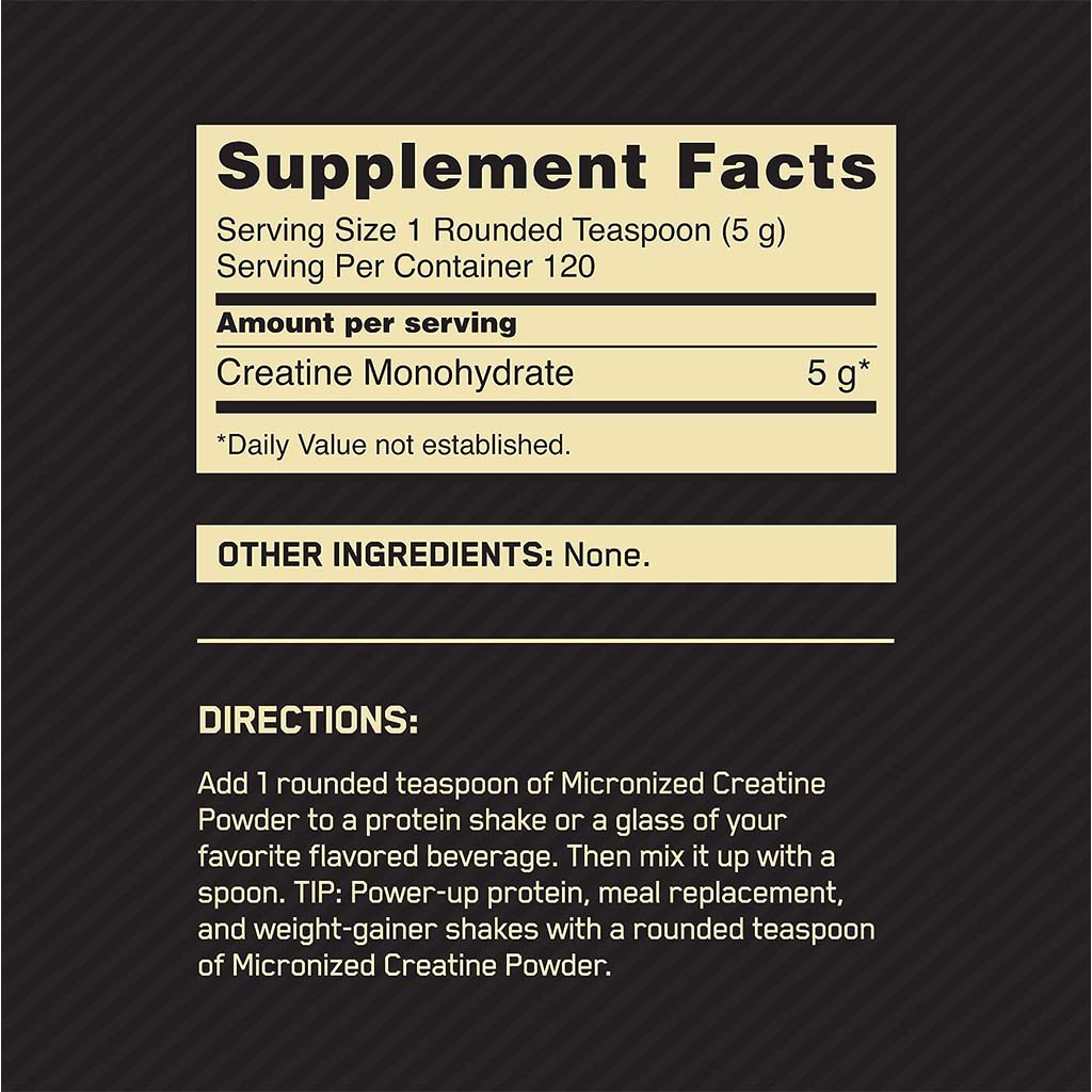 Optimum Nutrition Creatine Powder 600g
