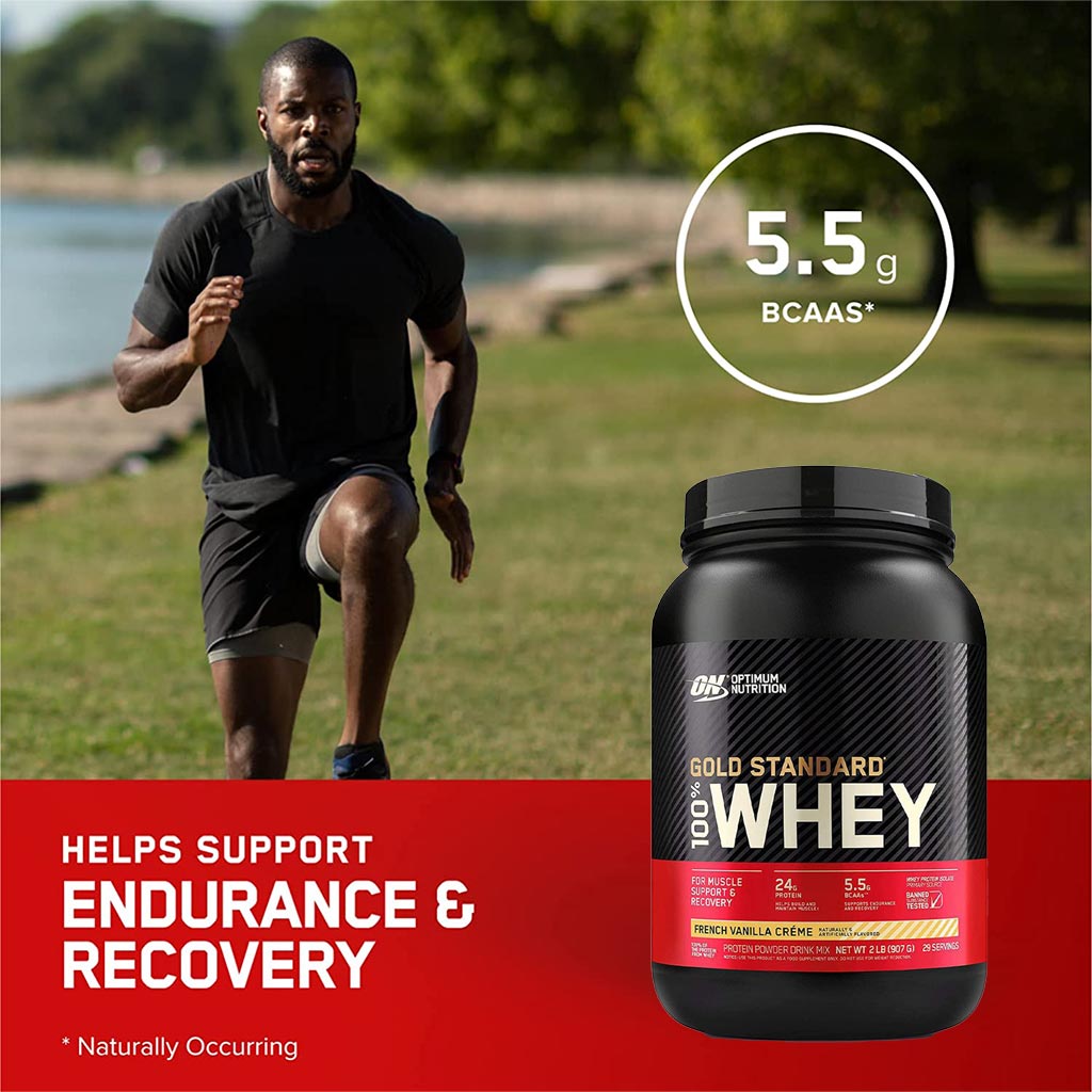 Optimum Nutrition Gold Standard 100% Whey French Vanilla Cream Protein Powder 2lb
