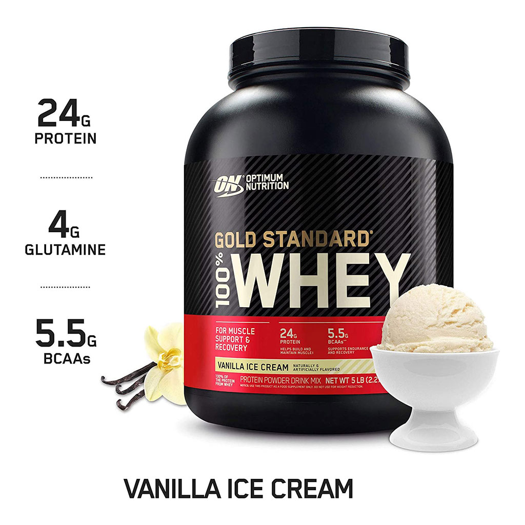 Optimum Nutrition Gold Standard 100% Whey Vanilla Ice Cream 5lb