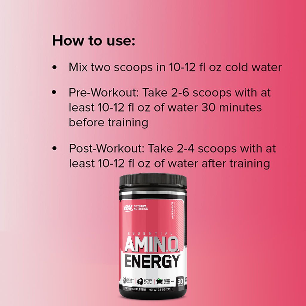 Optimum Nutrition Essential Amino Energy Watermelon 30 Servings