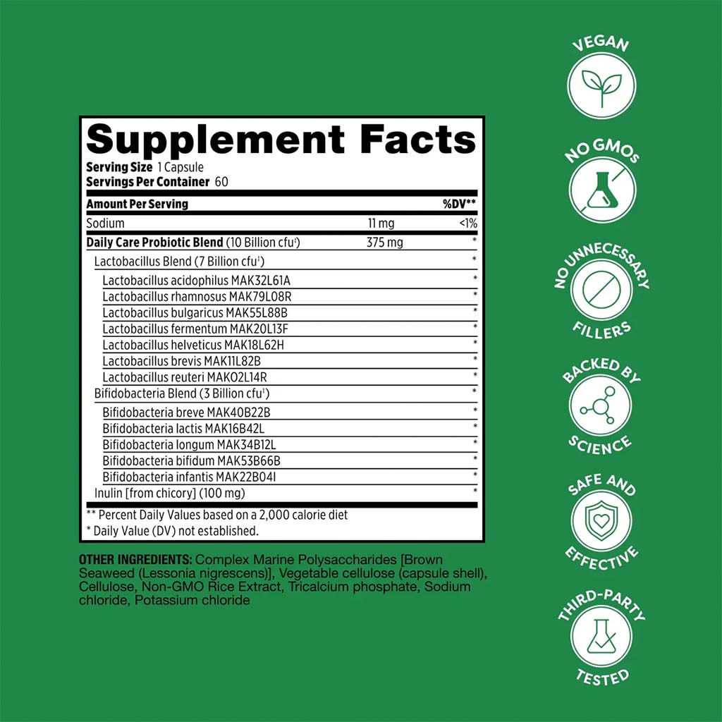 Probulin Daily Care Probiotic Capsules 60's