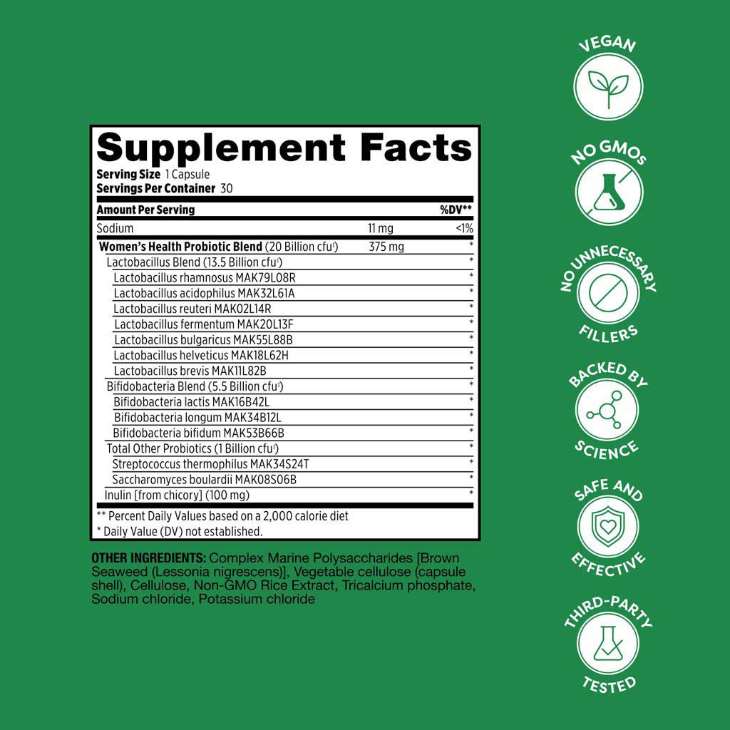 Probulin Women's Health Probiotic Capsules 30's