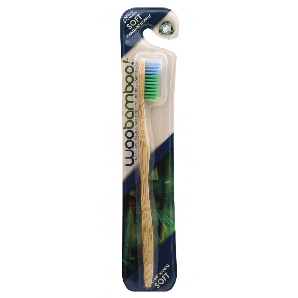 WooBamboo Standard Handle Soft Tooth Brush 2SHS