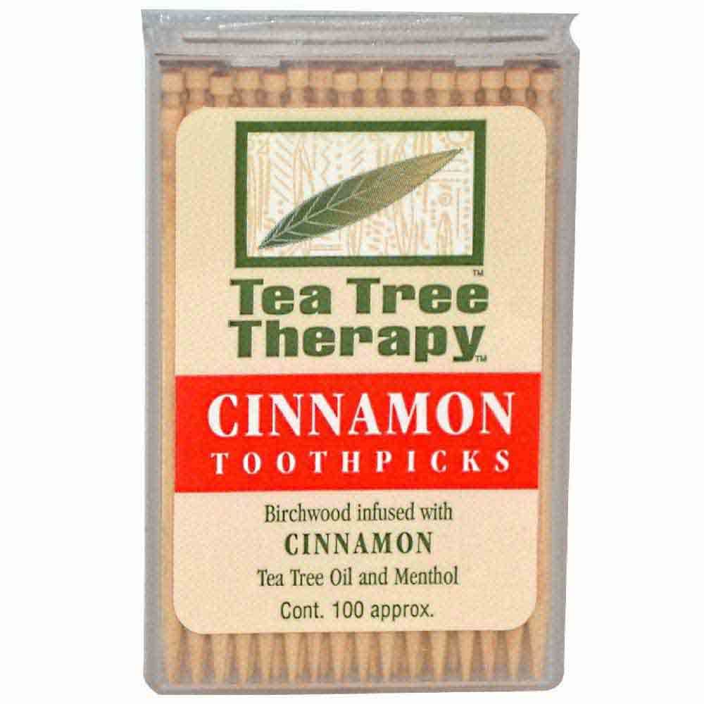 Tea Tree Therapy Cinnamon Tooth Picks 100's
