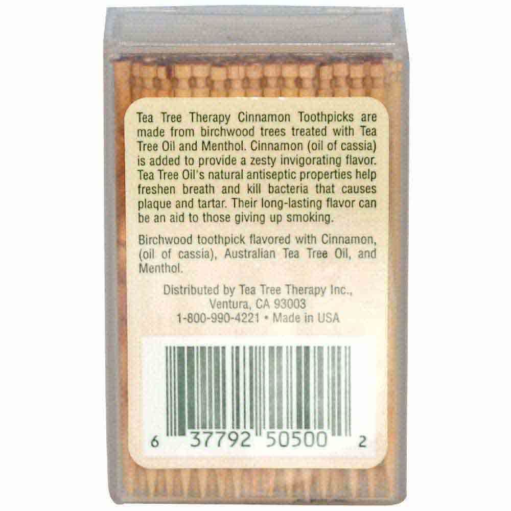 Tea Tree Therapy Cinnamon Tooth Picks 100's