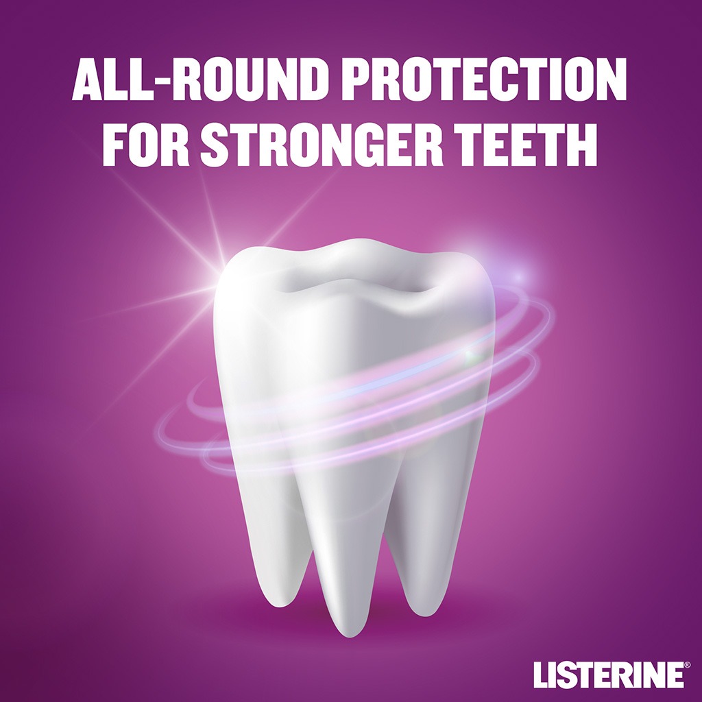 Listerine Total Care Teeth Protect Mild Taste Fluoride Mouthwash With Zero Alcohol 250ml