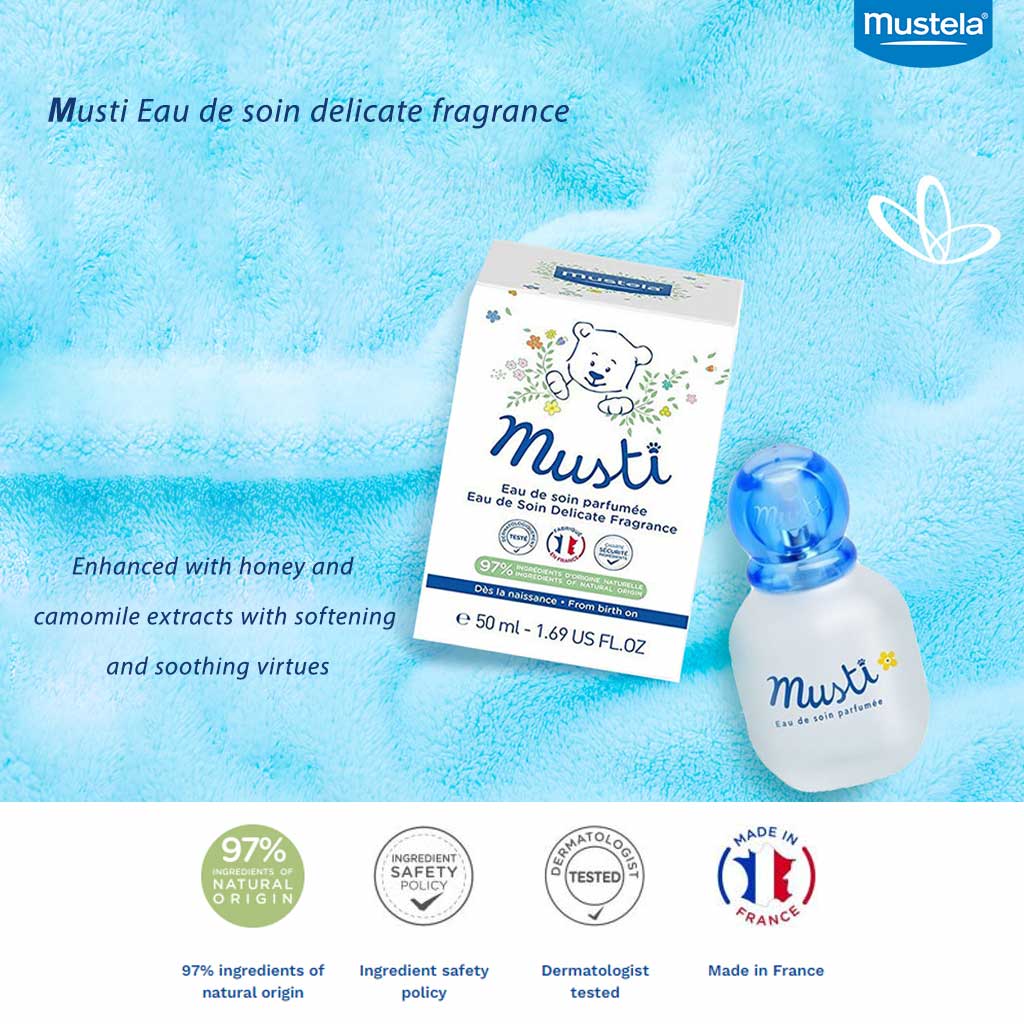 Mustela Musti Eau De Soin Delicate Baby Fragrance 50 mL