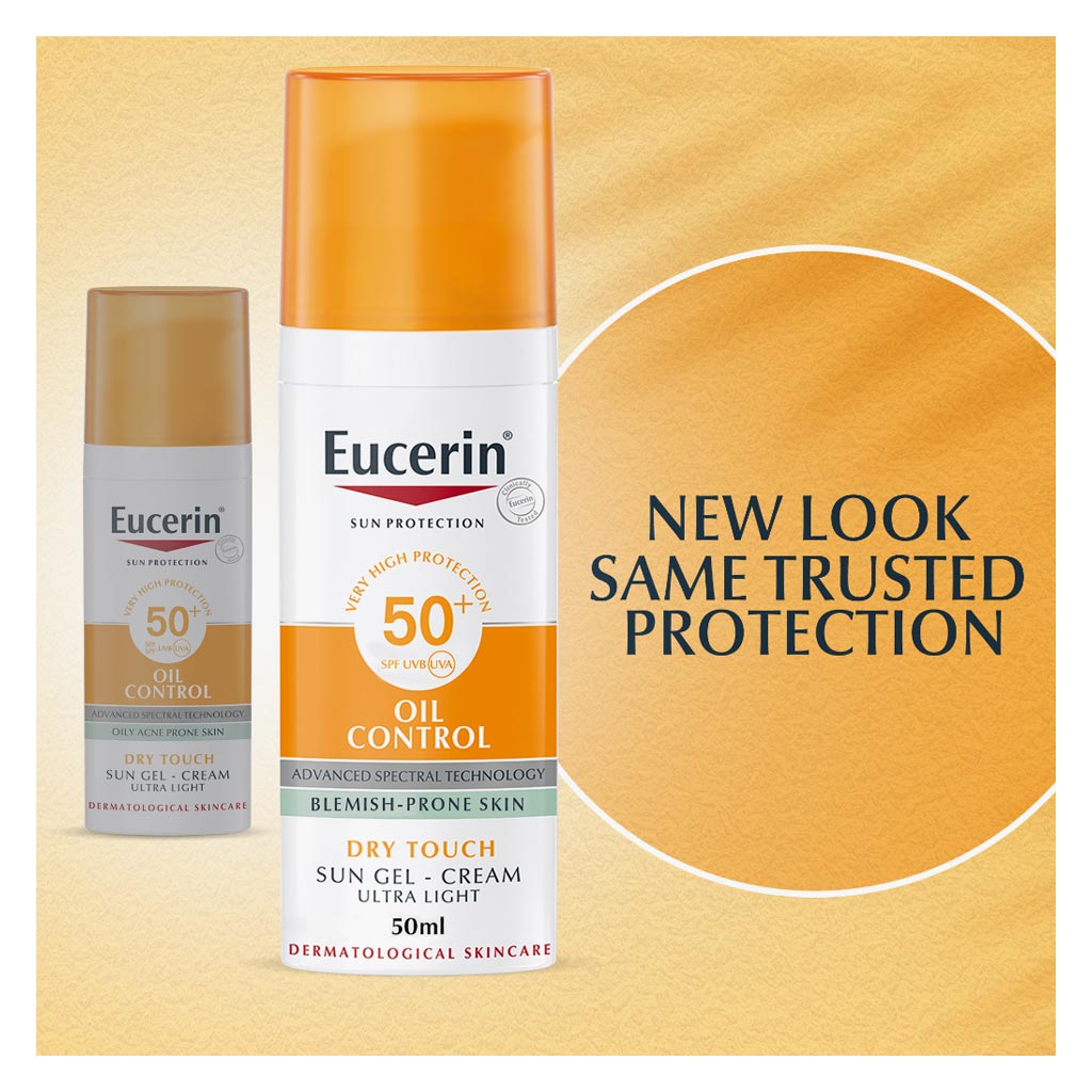 Eucerin Oil Control SPF 50+ Dry Touch Sunscreen Gel Cream 50ml