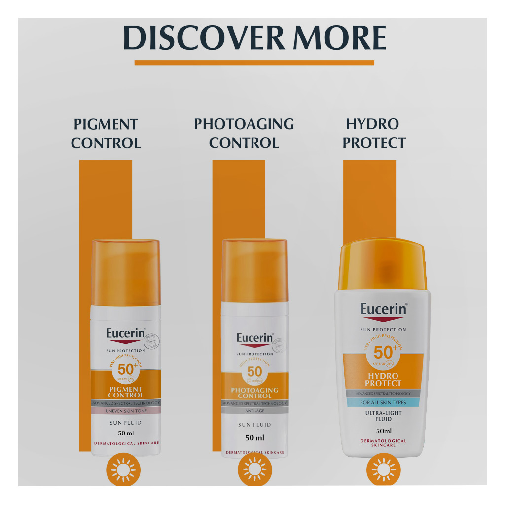 Eucerin Oil Control SPF 50+ Dry Touch Sunscreen Gel Cream 50ml