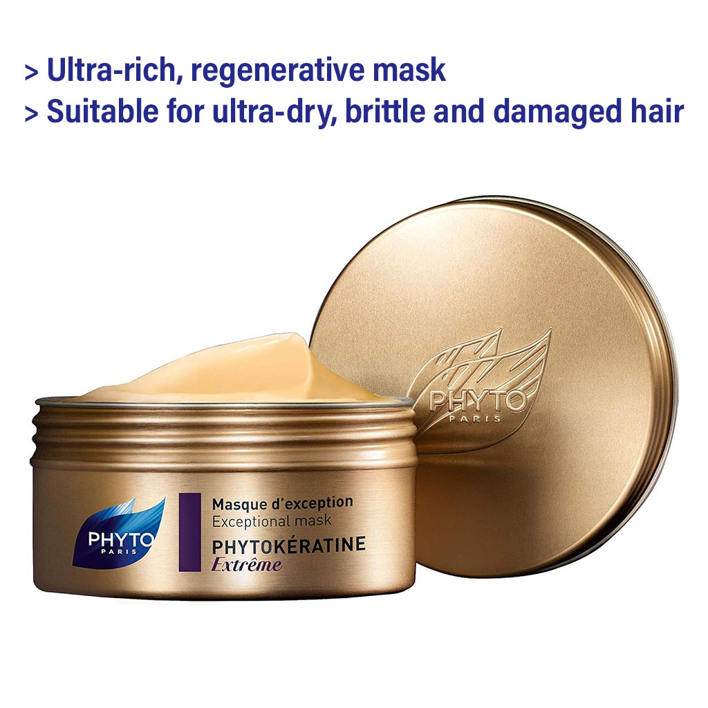 Phyto Phytokeratine Extreme Exceptional Repair Mask For Damaged, Brittle & Dry Hair 200ml
