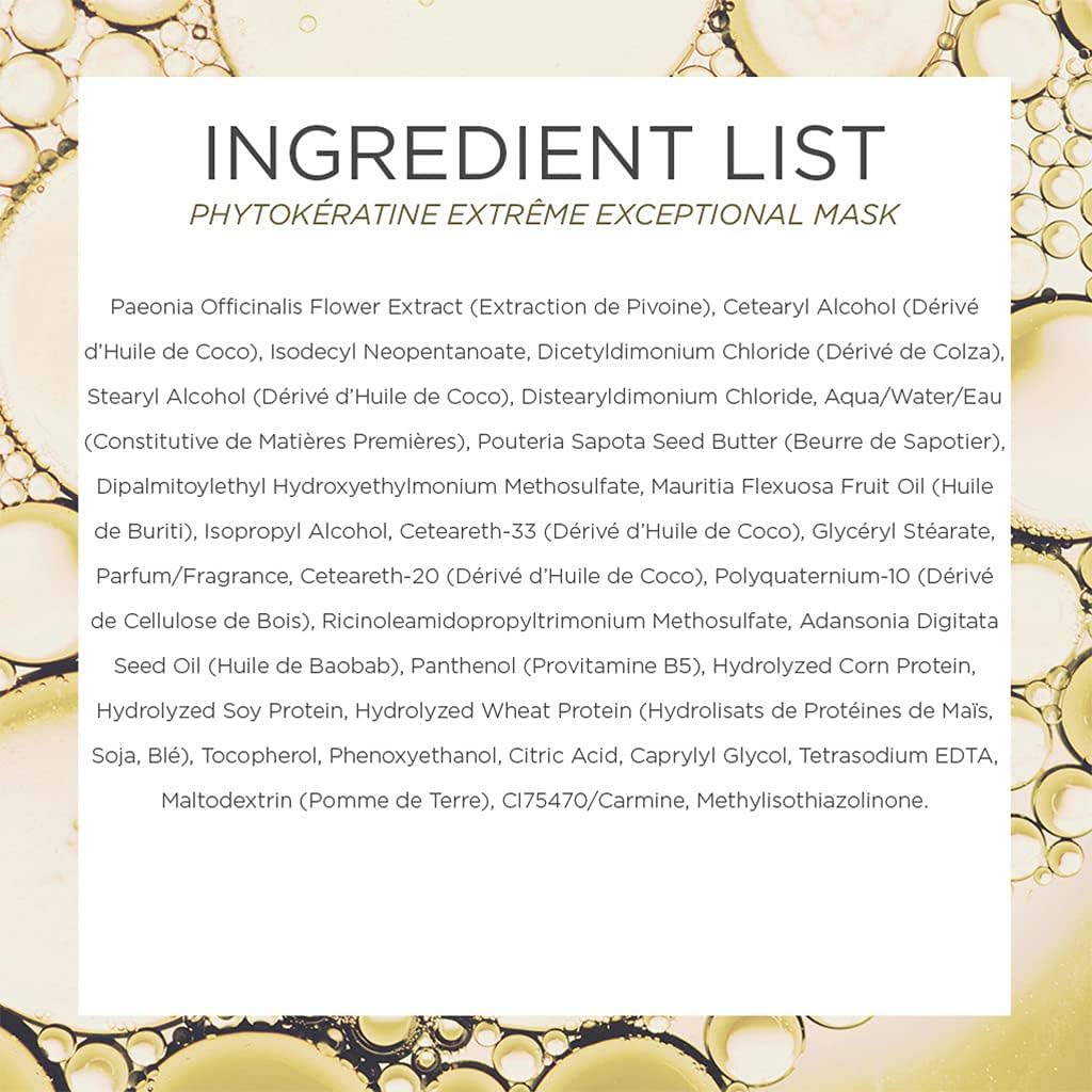 Phyto Phytokeratine Extreme Exceptional Repair Mask For Damaged, Brittle & Dry Hair 200ml